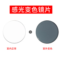 (2 pieces) 1 60 1 67 1 74 Film variable anti-blue color aspheric myopia lens