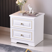 Bedside table white bedroom simple modern light luxury ins lockers household economy storage cabinet paint-free