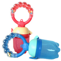 Ring Baby Baby Baby tooth stick with propulsion fruit vegetable music silicone tooth gum supplement chewing food bite bag