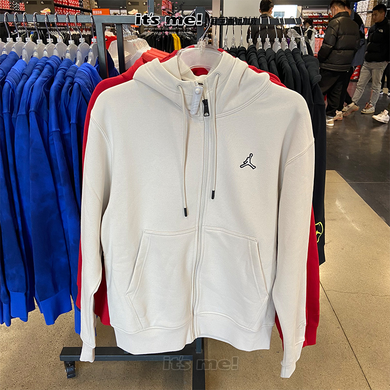 Jordan Nike Jordan Men's New Autumn and Winter Full-Length Zip-Up Fleece Hoodie Sweatshirt Da9811 Jordan Nike Jordan Men's New Autumn and Winter Full-Length Zip-Up Fleece Hoodie Sweatshirt Da9811