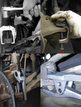 Multifunction ball head disassembly tool Automotive ball head extractor Lower swing arm crossbar ball head detacher Rama