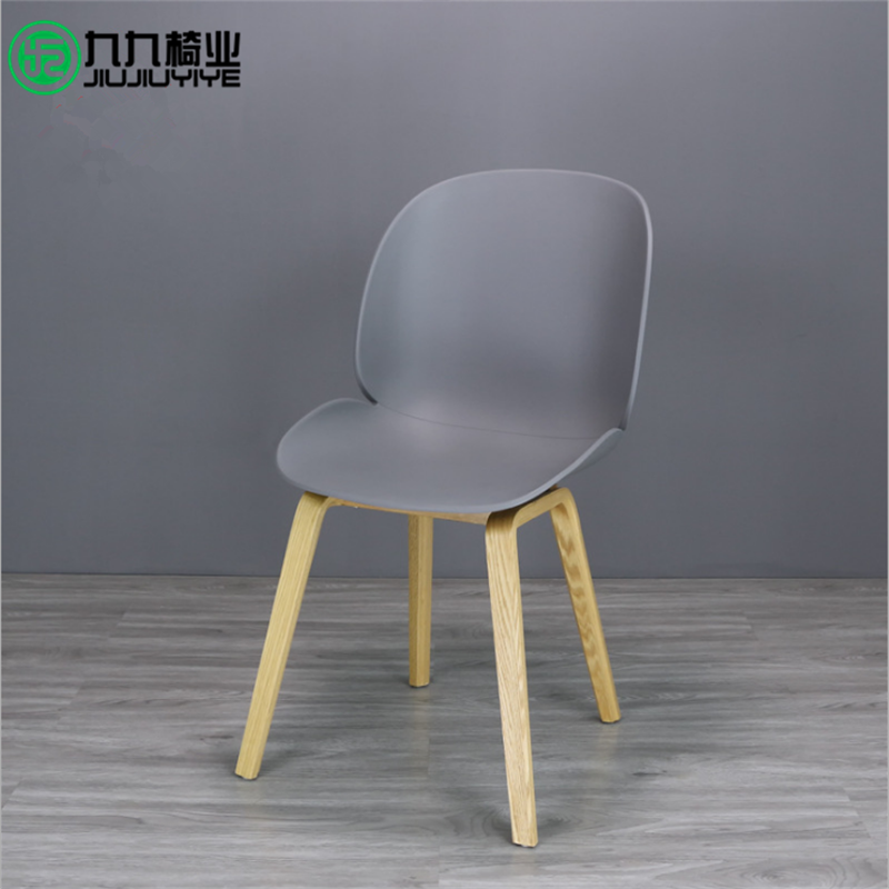 Nordic minimalist beetle dining chair fashion creative cafe chair hotel office negotiation chair solid wood foot conference chair