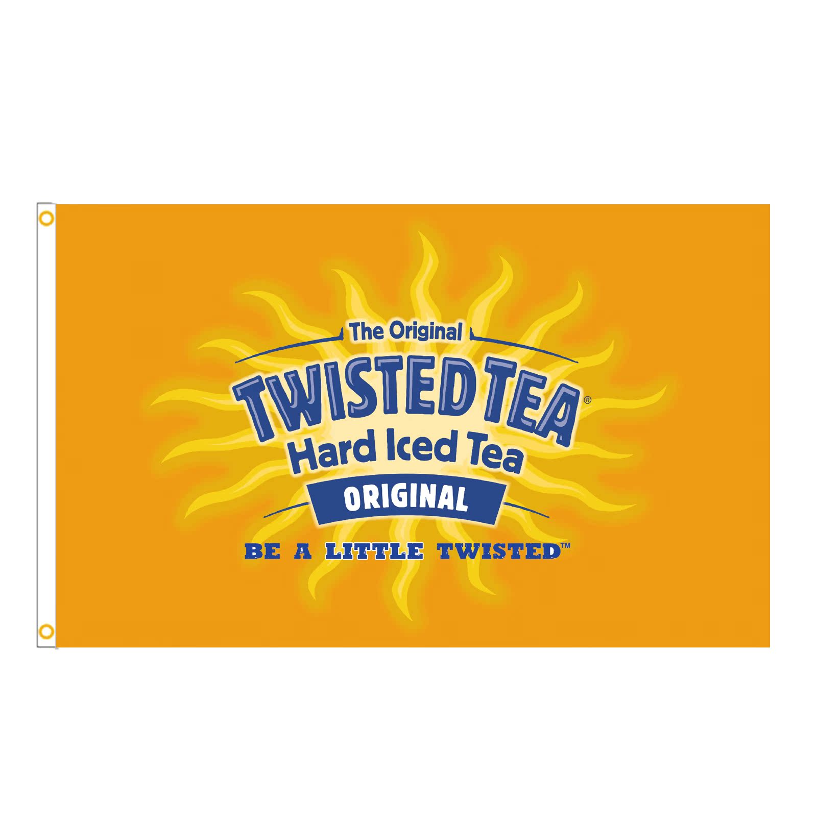 Foreign Trade Banner Twisted-Tea Outdoor Sun Protection Polyester Fiber Hanging Flags Digital Prints