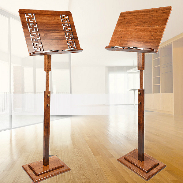Guzheng Music Spectrum Rack Portable and Lift Spectrum Rack Real Wood and Wood Violin Professional Home Song Spectrum Sheet Music Stand
