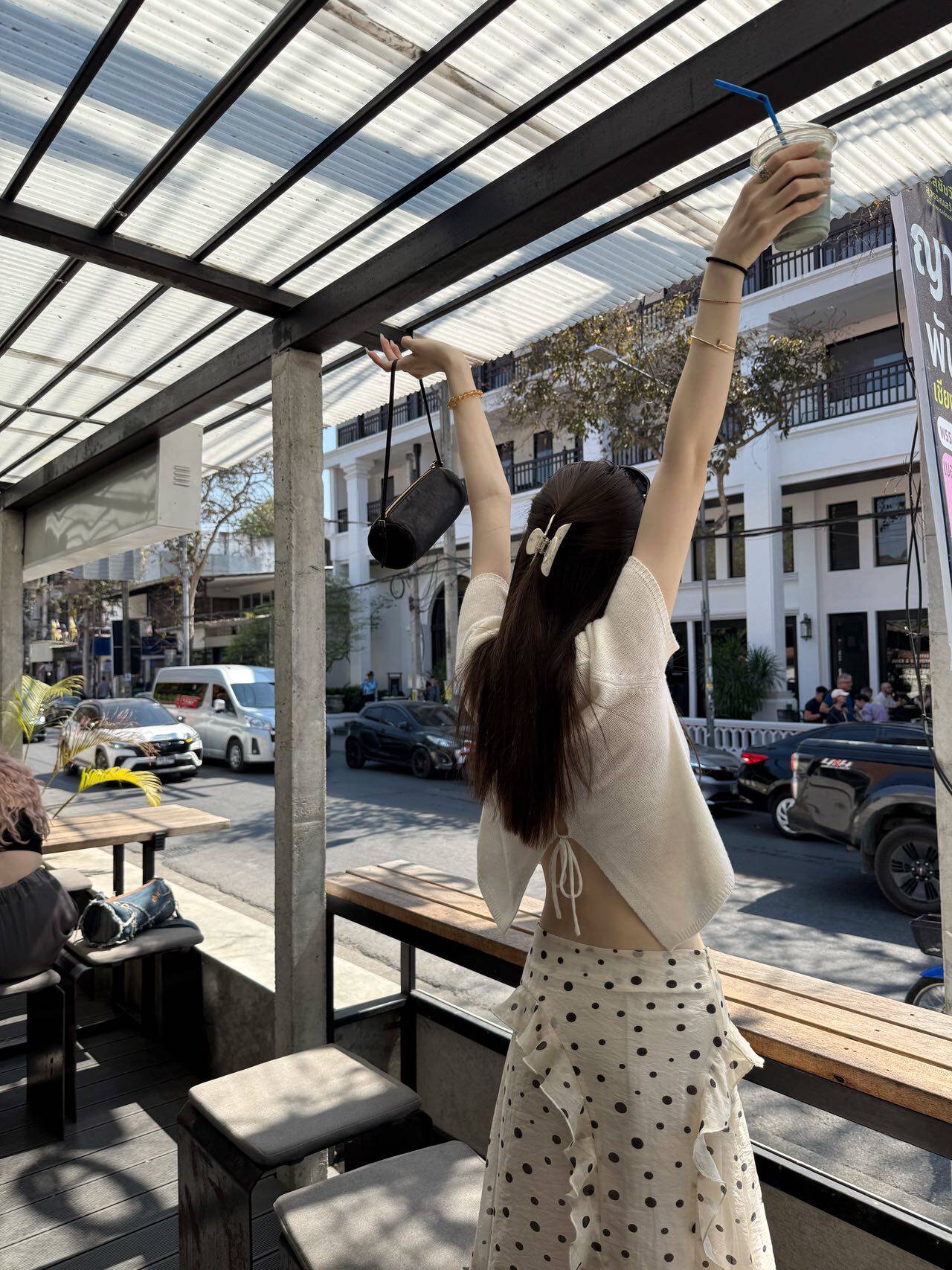 В наличии oker оригинальная юбка в горошек с оборками A-силуэт из тенсела корейский стиль 26 новая модель A755