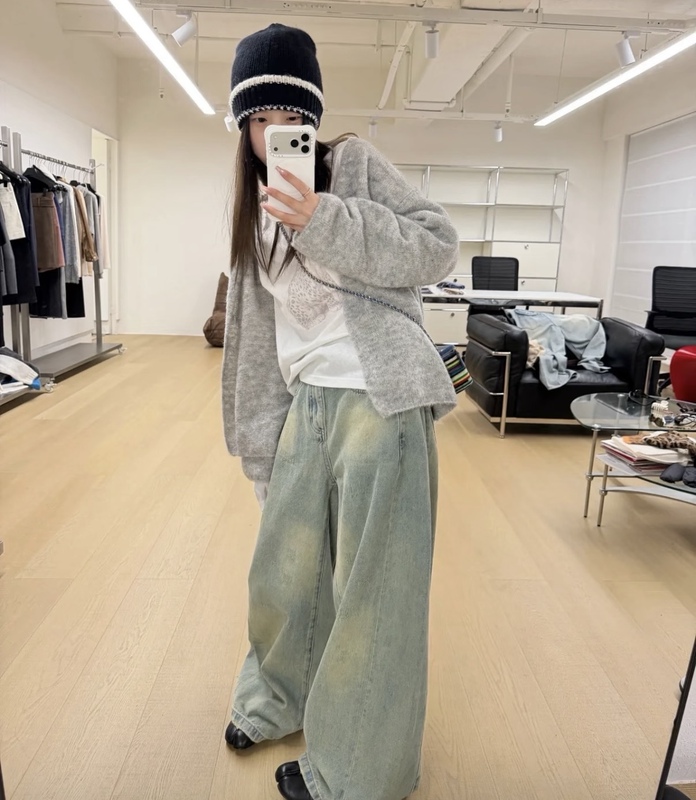 Oker Genuine Product ~ Round Neck Sweater Alpaca Wool Knitwear Jacket Warm Autumn New Style A1188