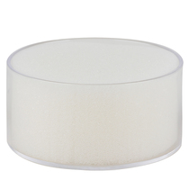 (Enterprise Procurement) Deli 9102 Office Stationery Sponge Cylinder Hand Wet Device Transparent Round Plastic Water Cylinder