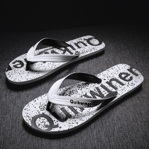Flip-flops mens summer fashion wear 2020 new Korean version of the trend slippers mens soft bottom non-slip casual beach shoes