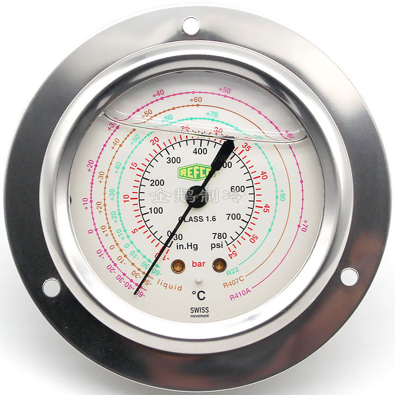 [USD 43.71] Swiss REFCO Vico R410A axis pressure gauge refrigeration