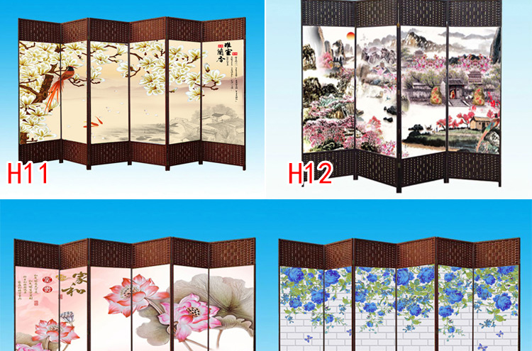 Màn hình gấp vách ngăn di động đẩy kéo có thể thu vào đơn giản hiện đại căn hộ nhỏ hiên phòng ngủ phòng khách căn hộ nhỏ gỗ rắn - Màn hình / Cửa sổ bức bình phong gỗ