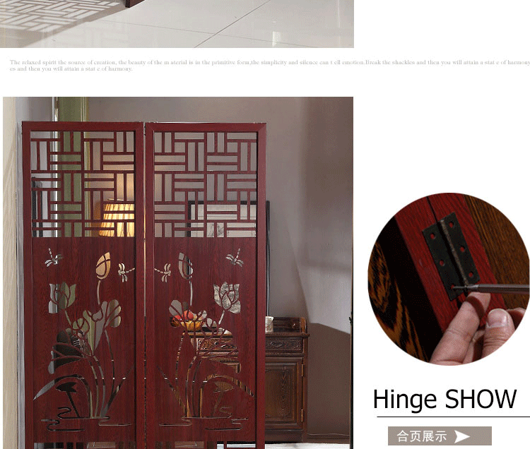 Gấp hs màn hình phân vùng di động màn hình gấp di động giá rẻ kéo khách sạn có thể thu vào với hộ gia đình tủ phòng khách hai mặt - Màn hình / Cửa sổ vách ngăn trang trí cầu thang