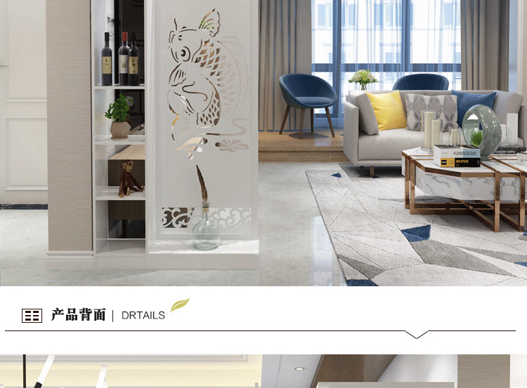 Sáng tạo hs màn hình phân vùng màn hình gấp phòng khách căn hộ nhỏ phẳng phong cách gió phòng khách nhà cá tính phân vùng màn hình Bắc Âu - Màn hình / Cửa sổ cac mau binh phong dep