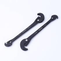 New 8-42 inch electrophoretic black universal wrench pipe wrench dual-purpose double-headed opening quick wrench tool