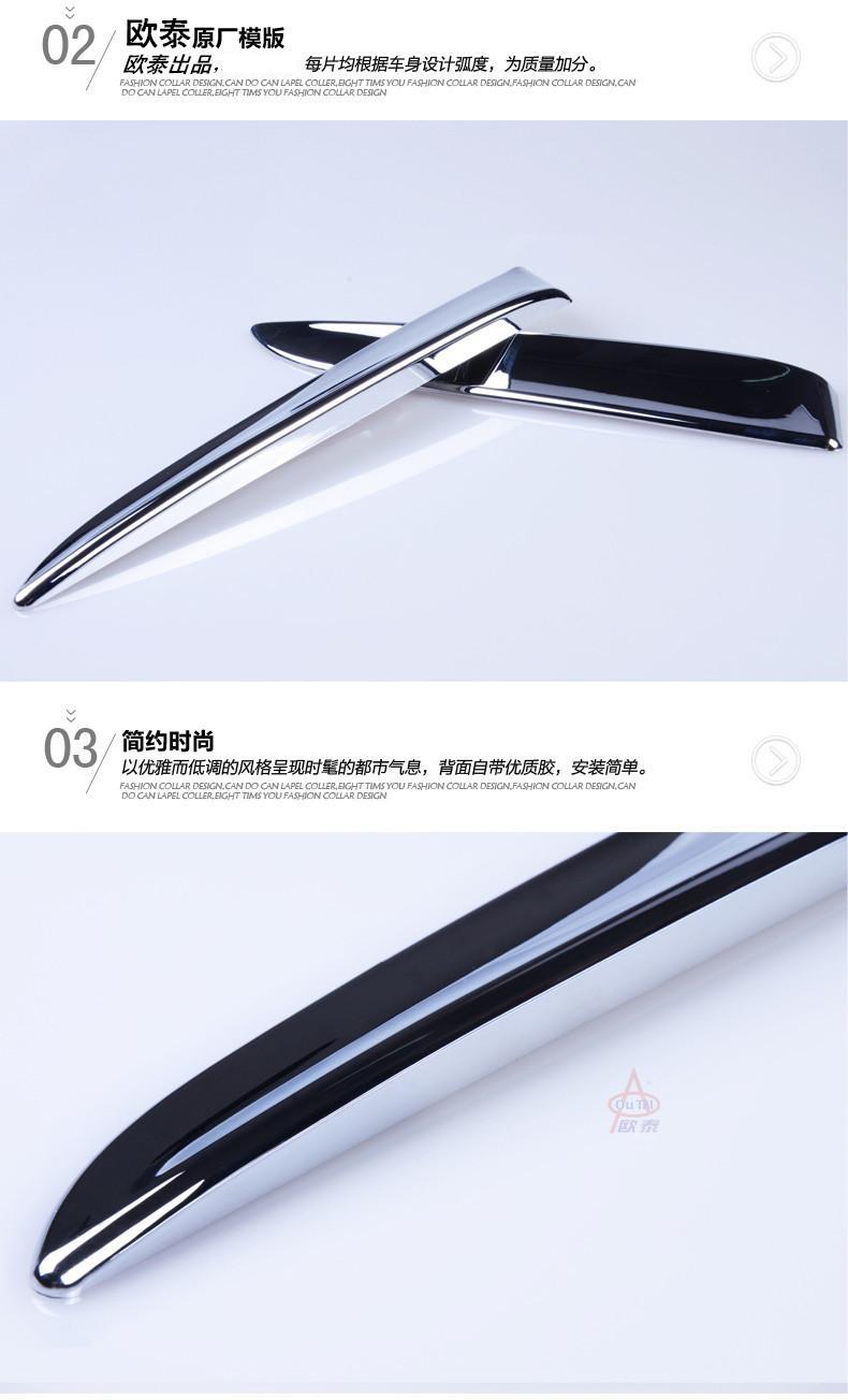 Suitable for 13-19 Ford Maverick rear window trim strip rear wing rear glass side bright strip rear side window modification