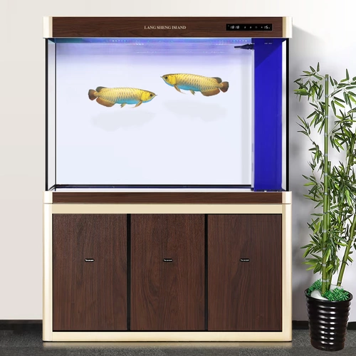 朗笙岛 Супер белый стеклянный драконский аквариум гостиная средняя часть аквариума экологическое дно фильтрация без замена воды замена воды 1,2 метра перегородка