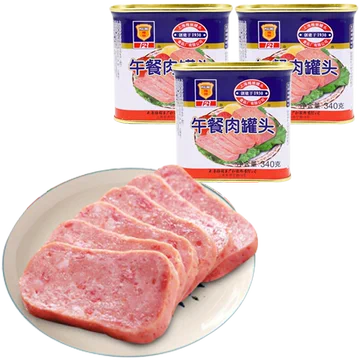 【梅林】经典午餐肉罐头340g*3罐[5元优惠券]-寻折猪