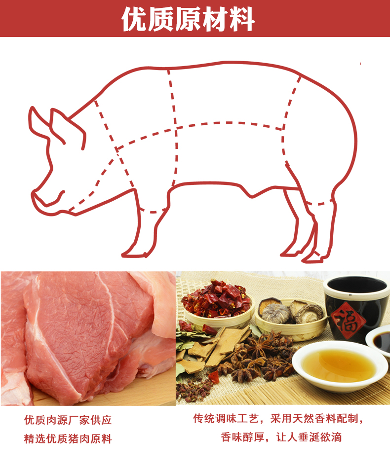 上海梅林 红烧扣肉罐头 340g*4罐 图7
