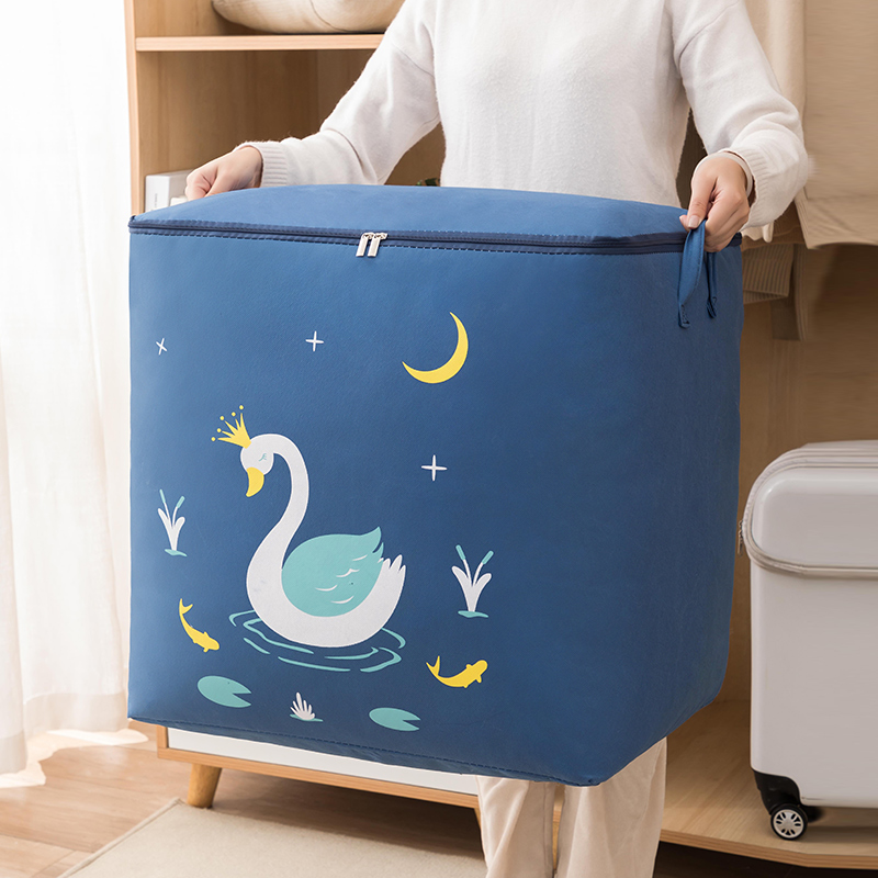 Clothes Cashier Bag FINISHING BAG LARGE NUMBER CLOTHING BASKET HOME WARDROBE DENIM PANTS SUBQUILT LUGGAGE MOVING DIVINER