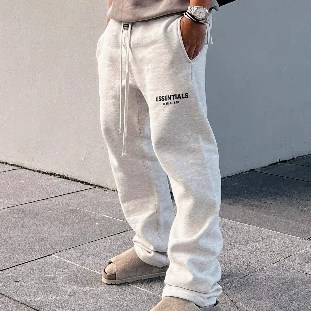 ПАНСОВЕ ЖЕFEAR OF GOD двойная нить ESSENTIALS GLEN мужские спортивные брюки флокированные casual брюки прямого кроя спортивные штаны