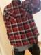 FOG FEAR OF GOD main line American retro fifth season men's flannel red plaid couple shirt