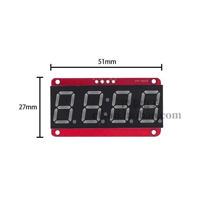 Модуль LED-дисплея HT16K33, управляющий микросхемой, цифровая трубка, красный цифровой дисплей, синий цифровой дисплей, 4-цифровой дисплей