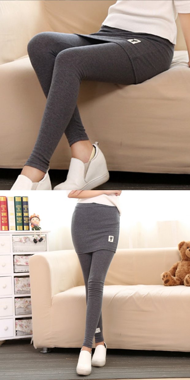 Mùa thu đông giả hai chiếc quần legging nữ 2017 mới cộng với nhung dày mặc quần chân nhỏ là quần thun ôm sát hông. quần áo đẹp nữ