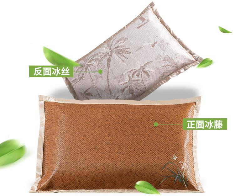 Mùa hè băng lụa gối vỏ băng mát gối gối lõi gối mat mat hai mặt mùa hè một cặp người lớn - Gối trường hợp gối tựa đầu giường