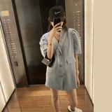 Летний костюм, юбка, цветной приталенный корсет, платье, коллекция 2023, короткий рукав, французский стиль