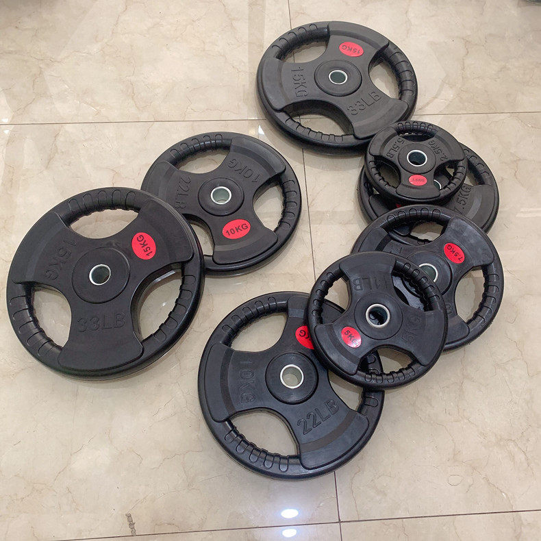 Barl - cast iron barbell three - hole hand grab bell tablet big hole Ole bell bell rock arm