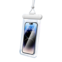 Waterproof bag for mobile phone touch screen for swimming special rafting and diving equipment lanyard hanging neck can take pictures transparent protective cover
