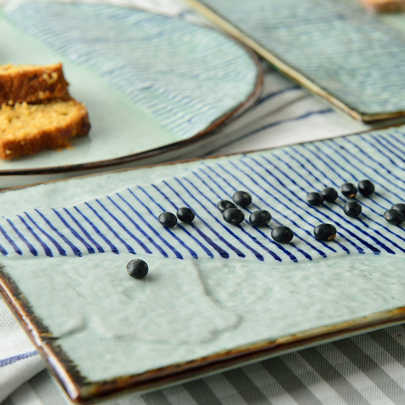Three rectangular dish dish fish dish characteristic hotel ceramic, Japan and western creative sushi bar plate plate plate