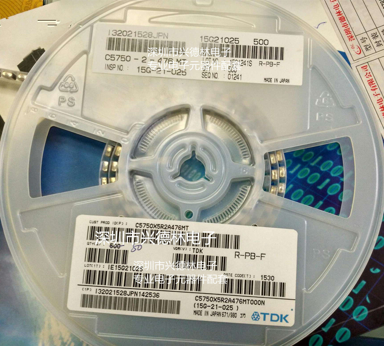 2220 TDK C5750X7R1C476M 47UF 16V 476 patch capacitive original spot