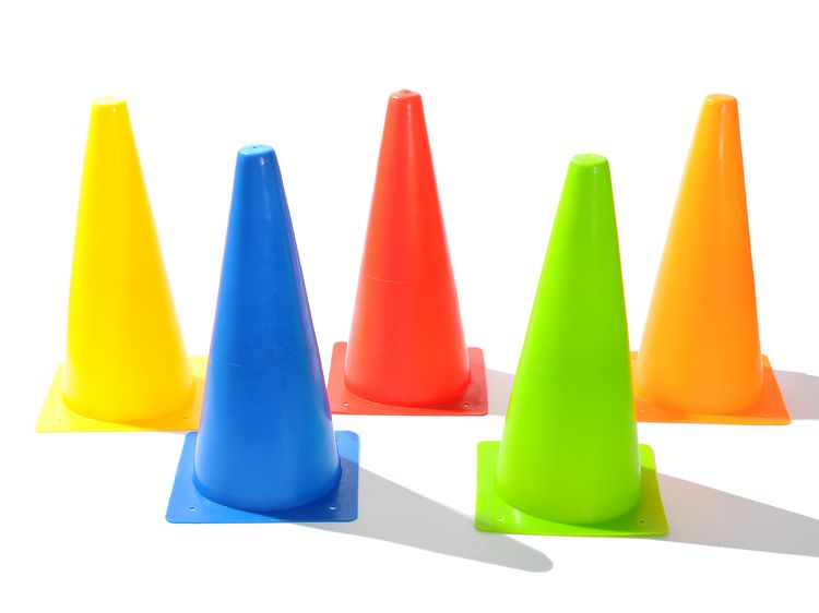 Logo barrel 32 cm logo cone Logo barrel Road sign Barricade training cone Obstacle football training equipment