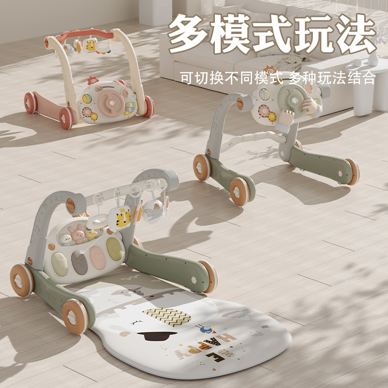 婴儿脚踏钢琴健身架学步车：宝宝0-1岁必备的早教神器，解锁宝宝潜能的秘密武器！