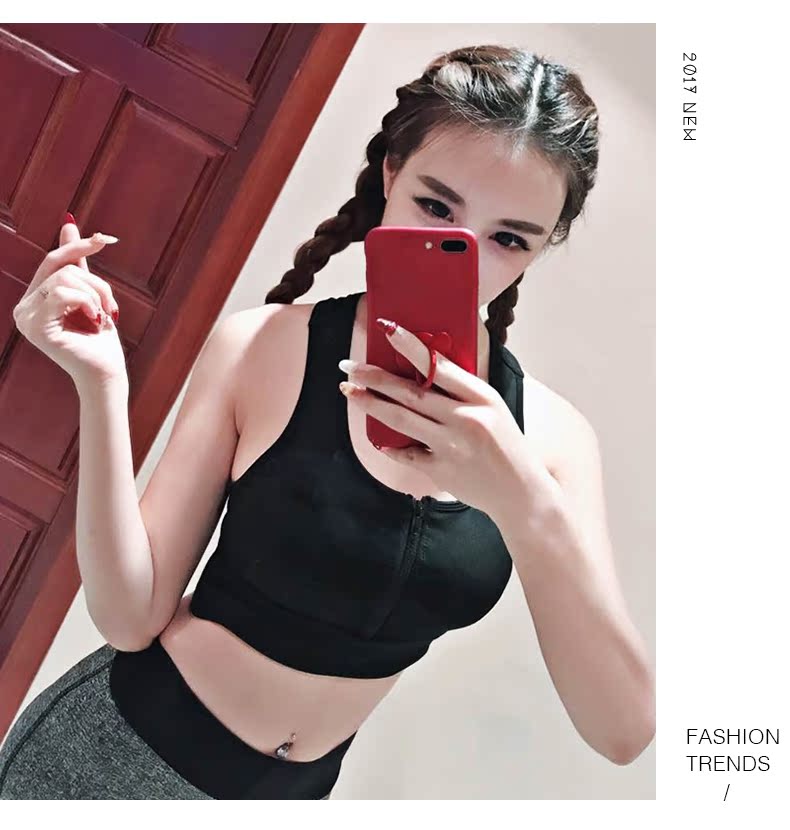 Không có vòng thép tập hợp áo ngực đẹp trở lại đồ lót thể thao chống sốc chạy trong nhà đào tạo yoga tập thể dục vest đồ lót quần áo tập thể dục