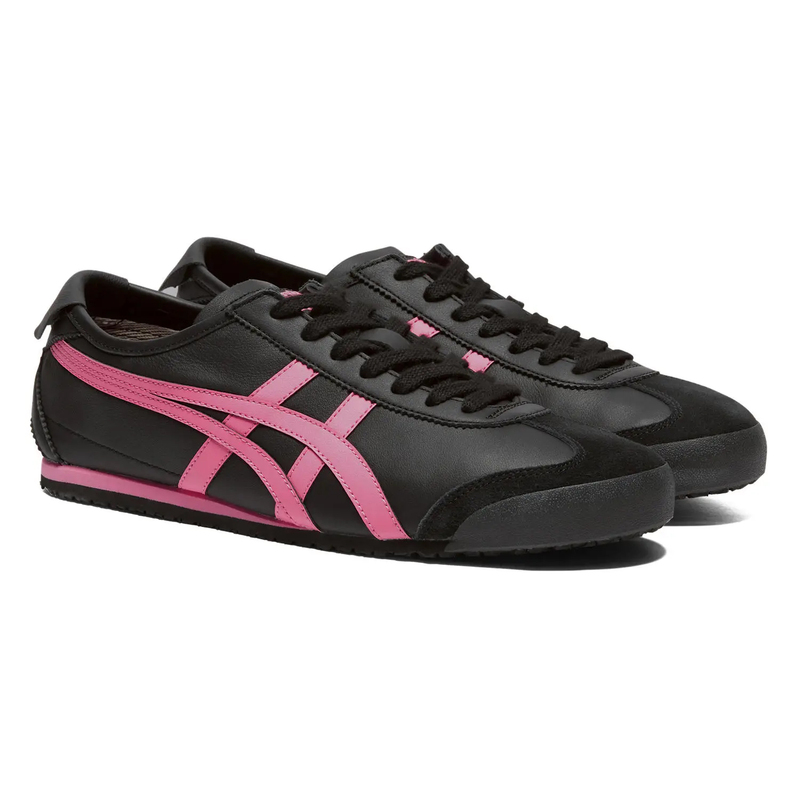 Onitsukatiger Mexico Black and Pink Cowhide Sports and Casual Women's Shoes 1183C102-005 Onitsukatiger Mexico Black and Pink Cowhide Sports and Casual Women's Shoes 1183C102-005
