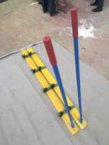 Work together Walking shoes Work together Wooden board shoes props racing wooden board shoes Fun in the same boat Competitive board shoes