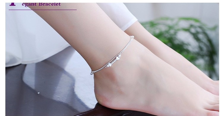 2018 giáo trình đơn giản chuông vòng chân nữ quốc gió cổ điển dệt dây đỏ vòng chân bạn gái sinh viên quà tặng lắc chân nữ titan