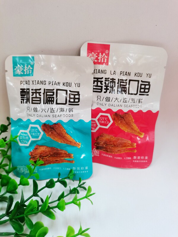 Dalian Specialty Seafood Snacks, Individually Packaged, Ready-To-Eat, Seasoned Fish with a Fragrant Aroma, Spicy Fish with a Spicy Flavor