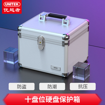 Superior hard drive protection box ten-disc portable protection storage box with lock 2 5 3 5 OT30SL