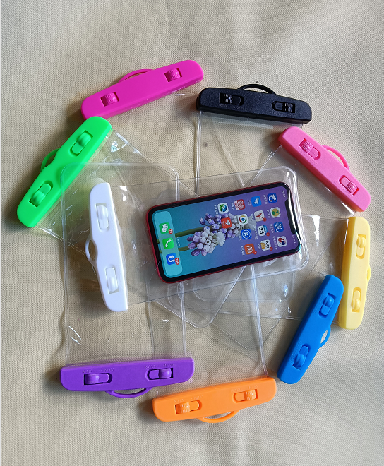 Transparent mobile phone waterproof bag universal touch screen swimming diving rafting water park outdoor travel hanging neck protective cover