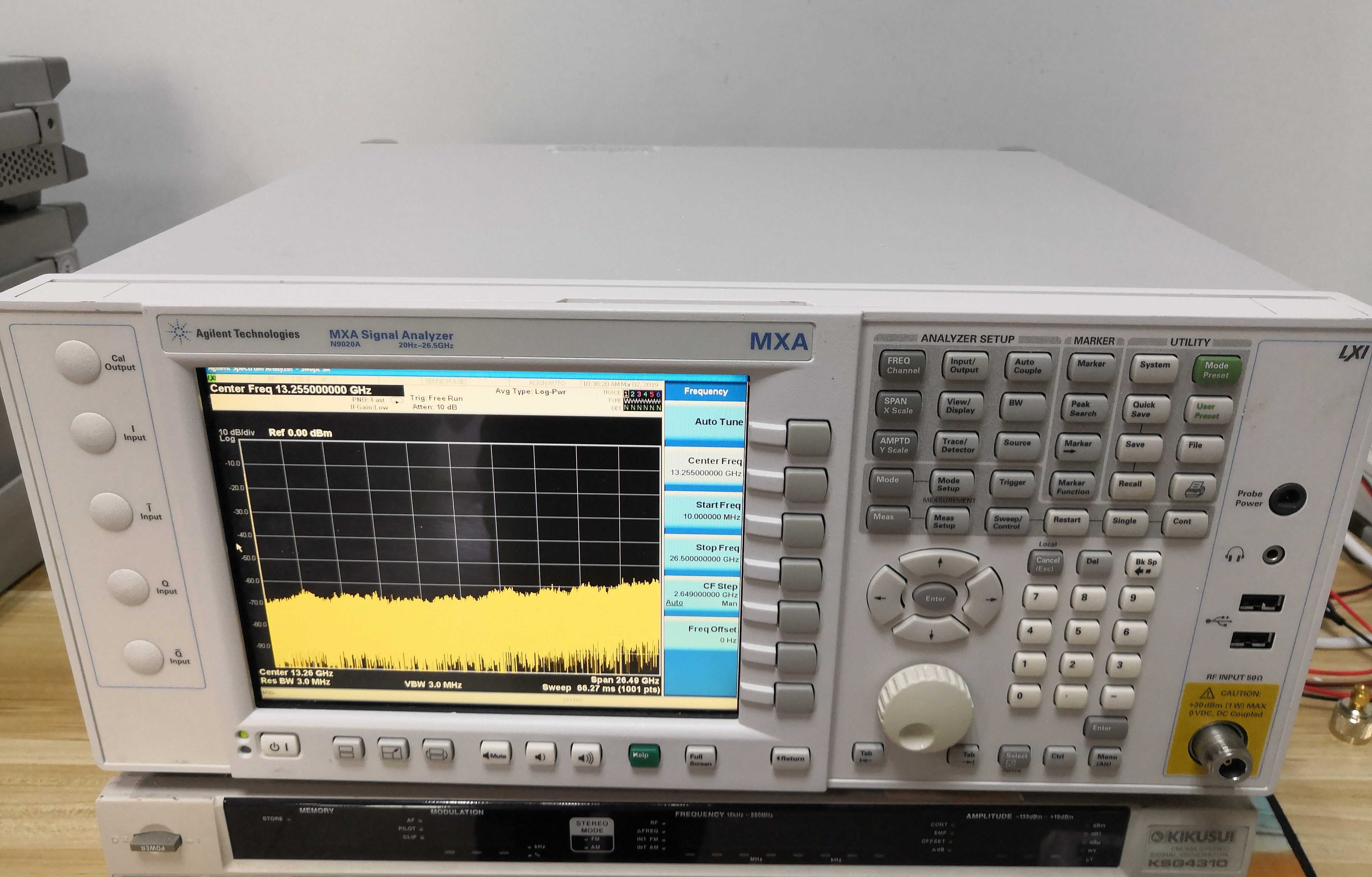 Sell for Rent Agilent Agilent N9020A spectrum analyzer 20HZ26 5g
