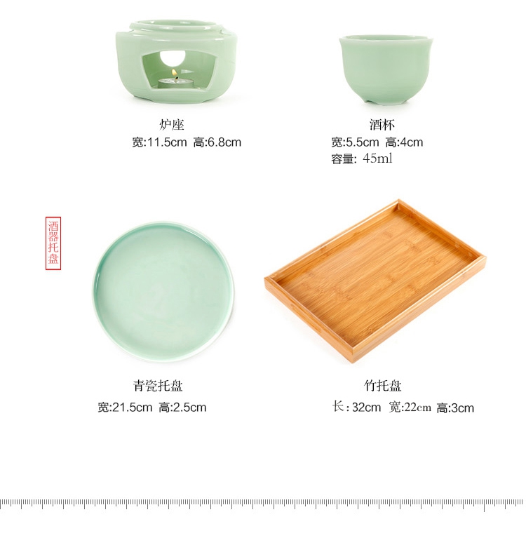 Rượu vang đặt rượu bia ấm rượu vang nồi lẩu nhà vàng Rượu vang Trung Quốc hầm rượu nhỏ trắng rượu thủy tinh tùy chỉnh - Rượu vang giá để rượu độc đáo
