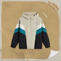 Li Ning Boys 2024 Autumn New Product Sports Lifestyle Series Loose Sports Windbreaker Jacket YFDU097