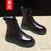 Girls Martin Boots English Wind 2021 Autumn New Childrens Boots Spring and Autumn Boots Leather Boots Tide