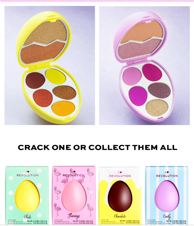 Silly girl UK makeup revolution Easter Egg eye shadow highlight 19 styles
