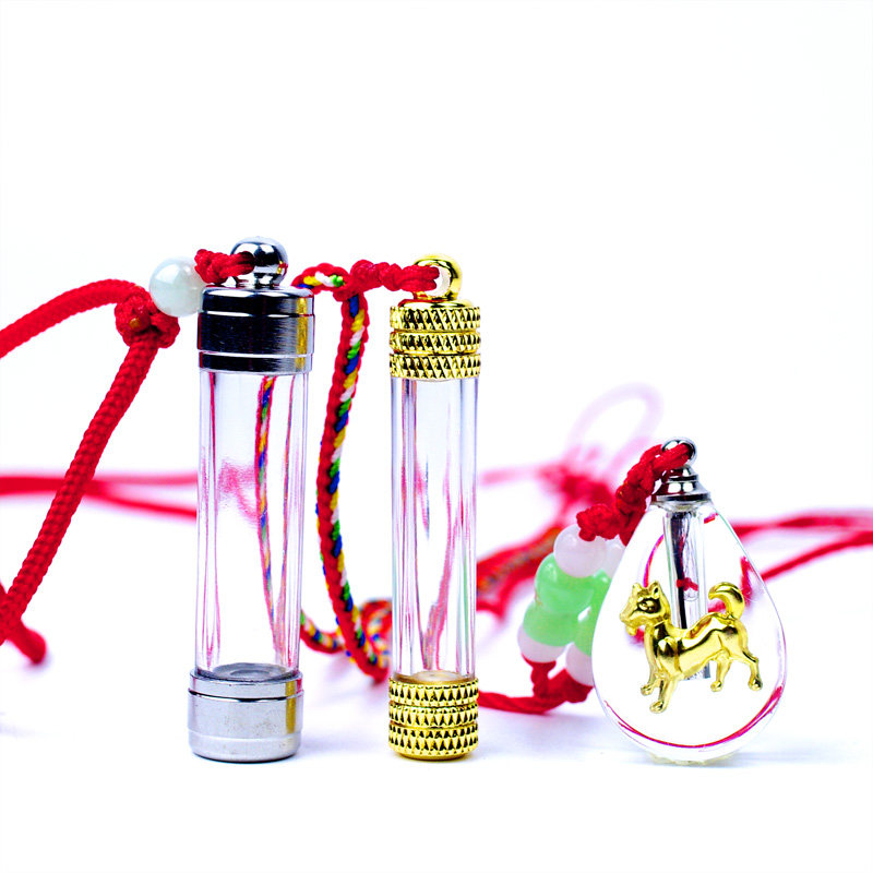 Duozodiac Baby Fetal Hair Pendant Souvenir Diy Newborn Fetal Hair Collection Bottle Preservation Case Car Pendant