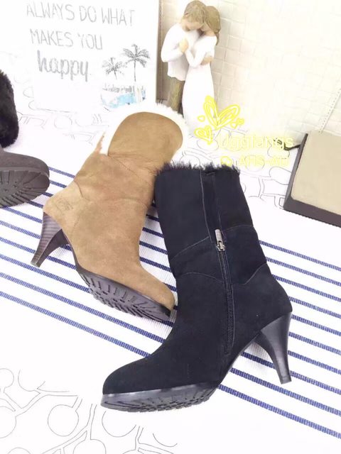 Australia direct mail ozwear suede high heels zipper high heels snow boots ob065