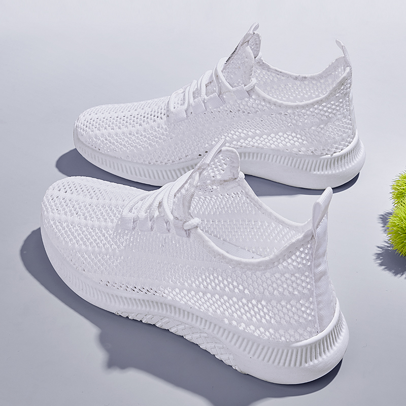 Women's Breathable Mesh Shoes, New Style Old Beijing Cloth Shoes, Sports Casual Soft-Soled White Shoes, Thin Summer Dance Shoes