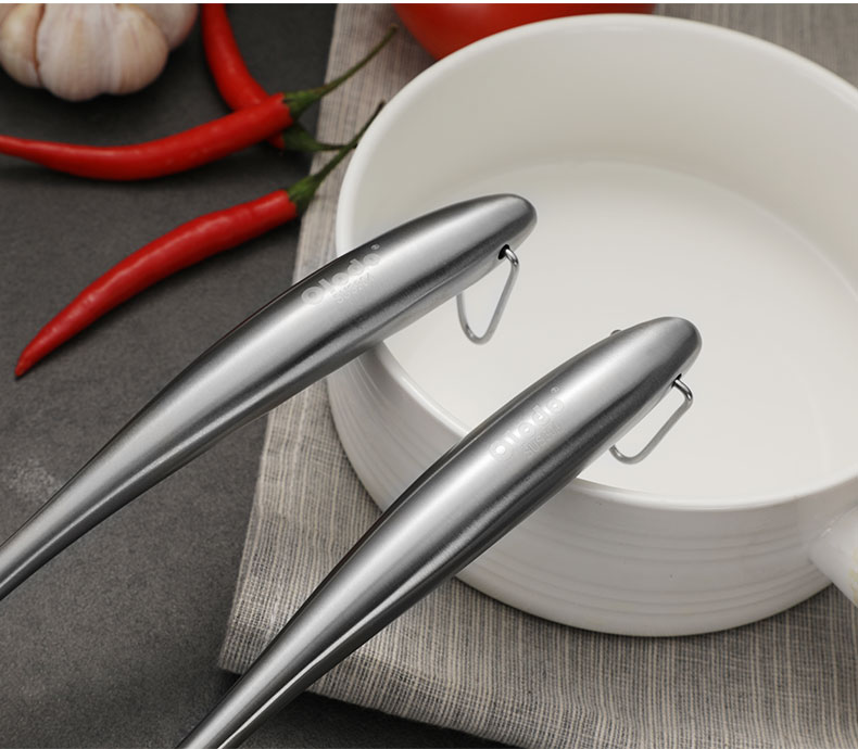 Oralo silicone spatula 304 thép không gỉ không khói không dính đặc biệt nhà bếp nấu ăn xẻng silicone chảo gang bếp từ